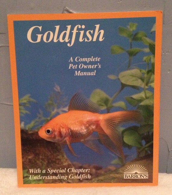 Colorful Illustrated Vintage Goldfish Book by rockpapermagic