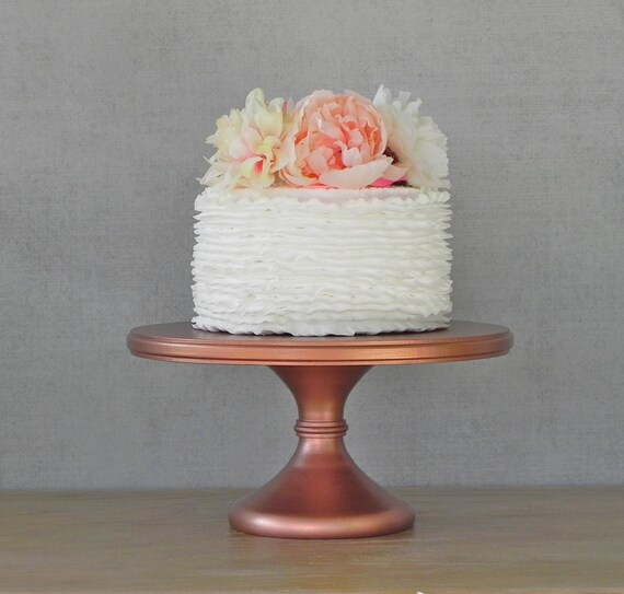 12 Wedding  Cake  Stand  Cupcake  Pedestal  Rose Gold Copper 