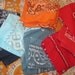 Vintage Handkerchief Bandana Collection Navy, Blue, Red, Orange