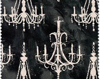 French Couture by Four Seasons - Chandeliers on Black/Gray Background