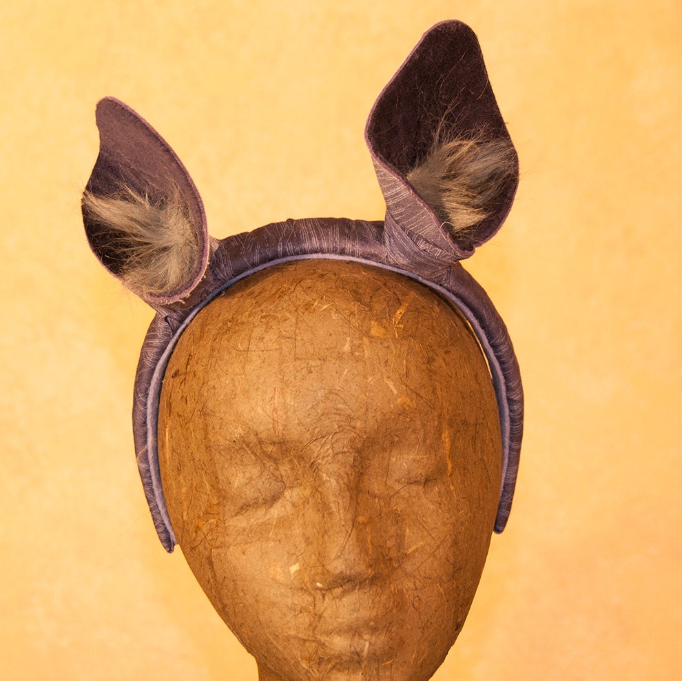 Purple Periwinkle Horse Ears Headband