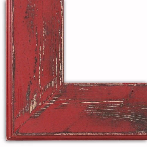 Distressed Frame Ashley Colonial Red Picture Frame Hand