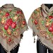 Wool Russian Style Warm Scarf Shawl best of Winter Traditional Folk Accessory