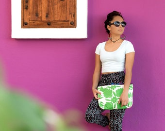 SALE Oversized Clutch -The Michelle in Otomi Textile by Erica Maree FREE SHIPPING