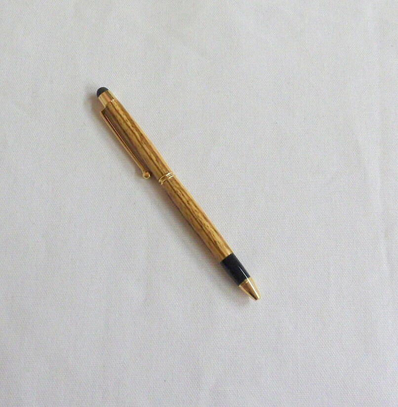 Stylus Twist Pen Zebrawood Ballpoint Pen Handmade Pen with