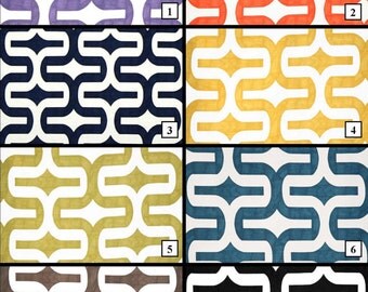 CUSTOM CURTAINS - One Pair of funky drapery panels