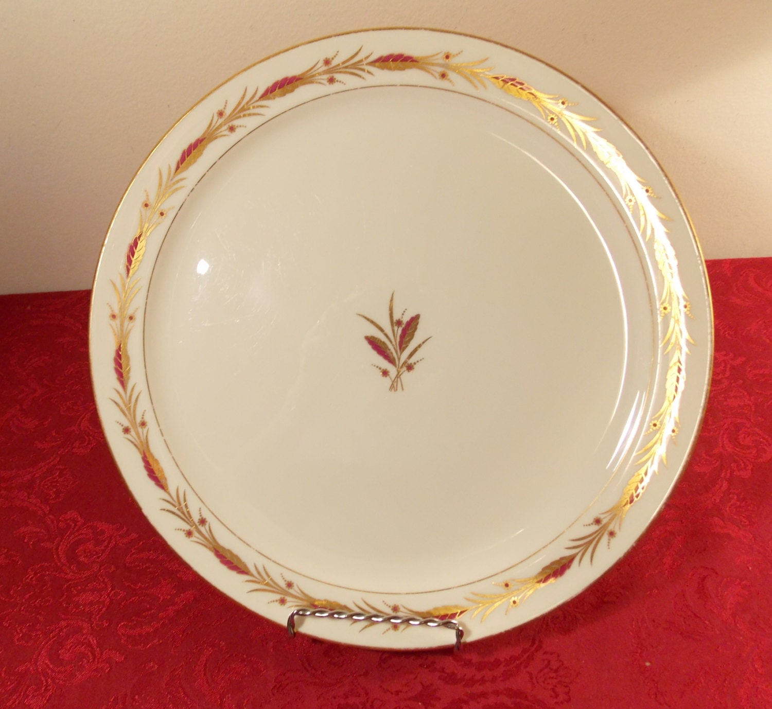 Lenox fine china platter from 1930s wheat pattern on by Daiya