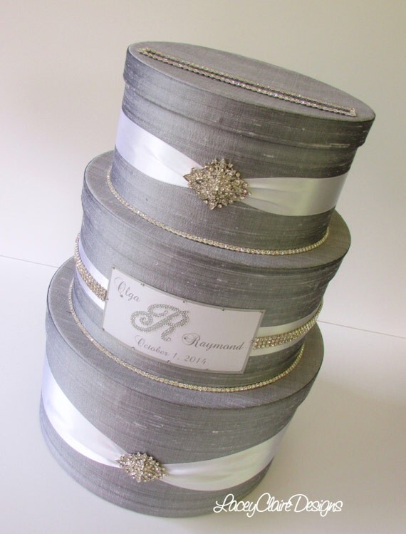 Rhinestone Wedding Card Box Money Box Quinceanera Card Holder