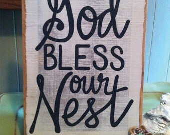 Popular items for bless our nest on Etsy