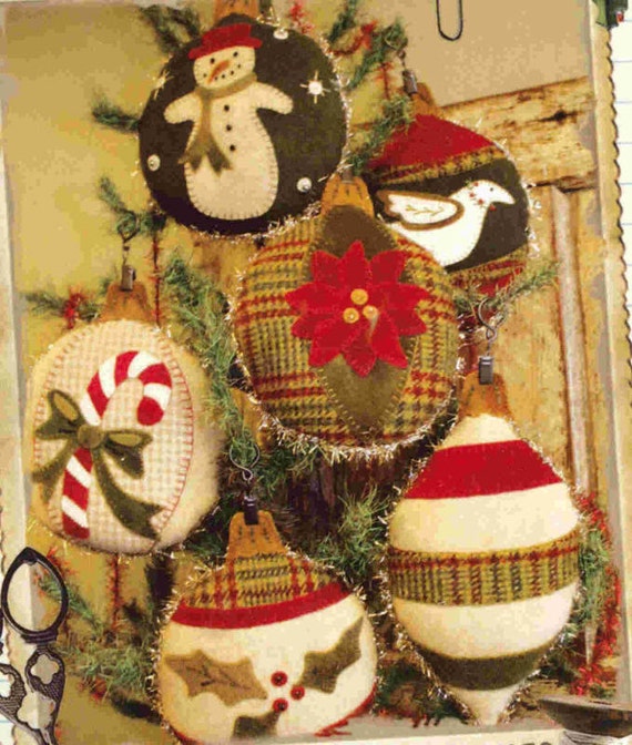 pattern wool christmas large ornaments by by primitivequilting pattern wool christmas large ornaments by by primitivequilting