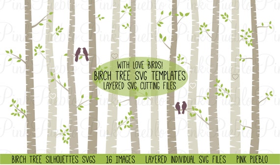 Download Birch Tree Silhouette SVGs Aspen Tree SVG Cutting Templates