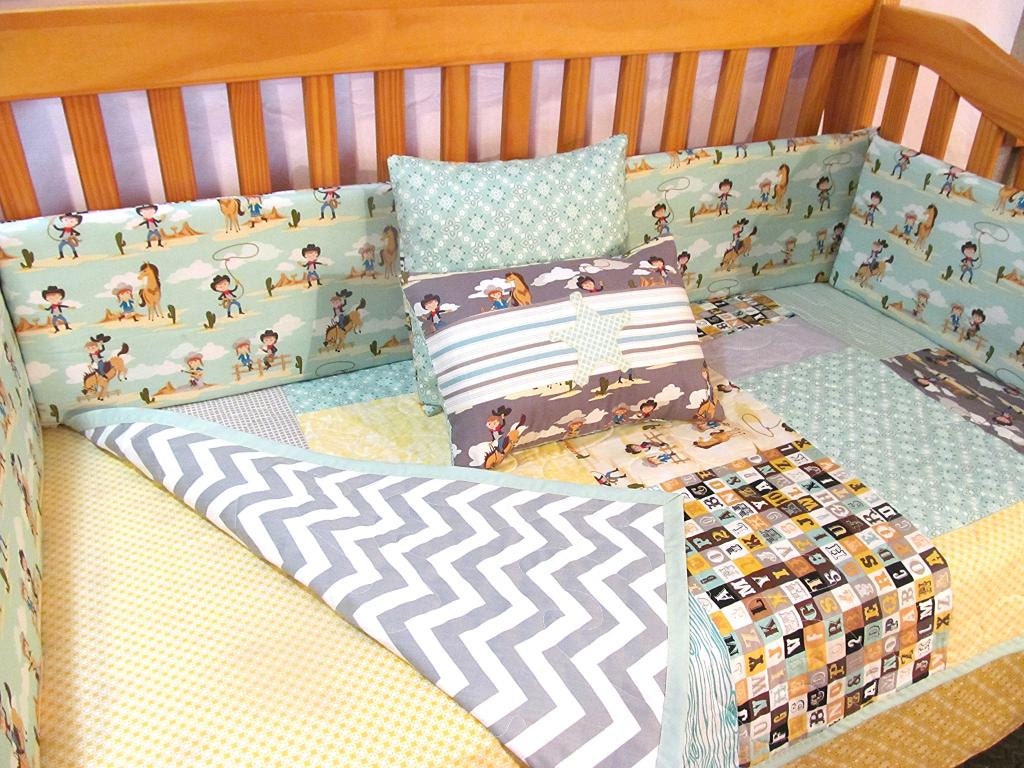 SALE Quilt Crib Quilt Toddler Bedding Quilt Western Crib