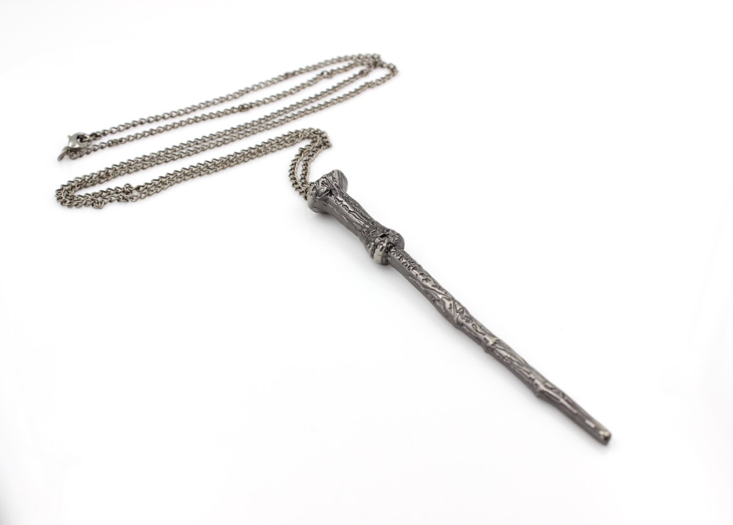 Harry Potter Magic WAND Necklace Pendant by GlazedBlackCherry