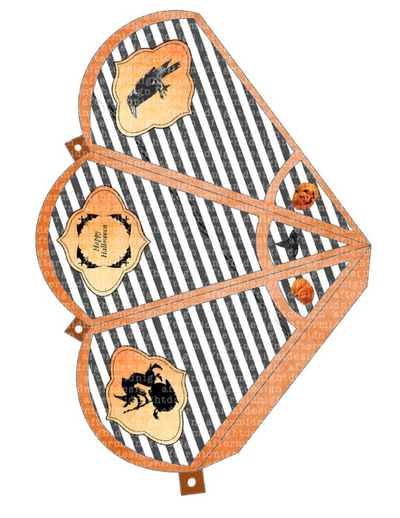 Items similar to Halloween Cone No 2 Printable Download - Vintage Paper ...