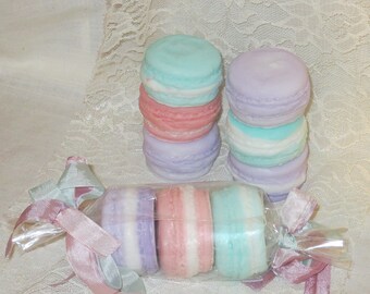 Food Soap French Macaron Soap French Macaroon Soap Yummy Food Soap, 3 Macaron Soaps, Natural Handmade Soap
