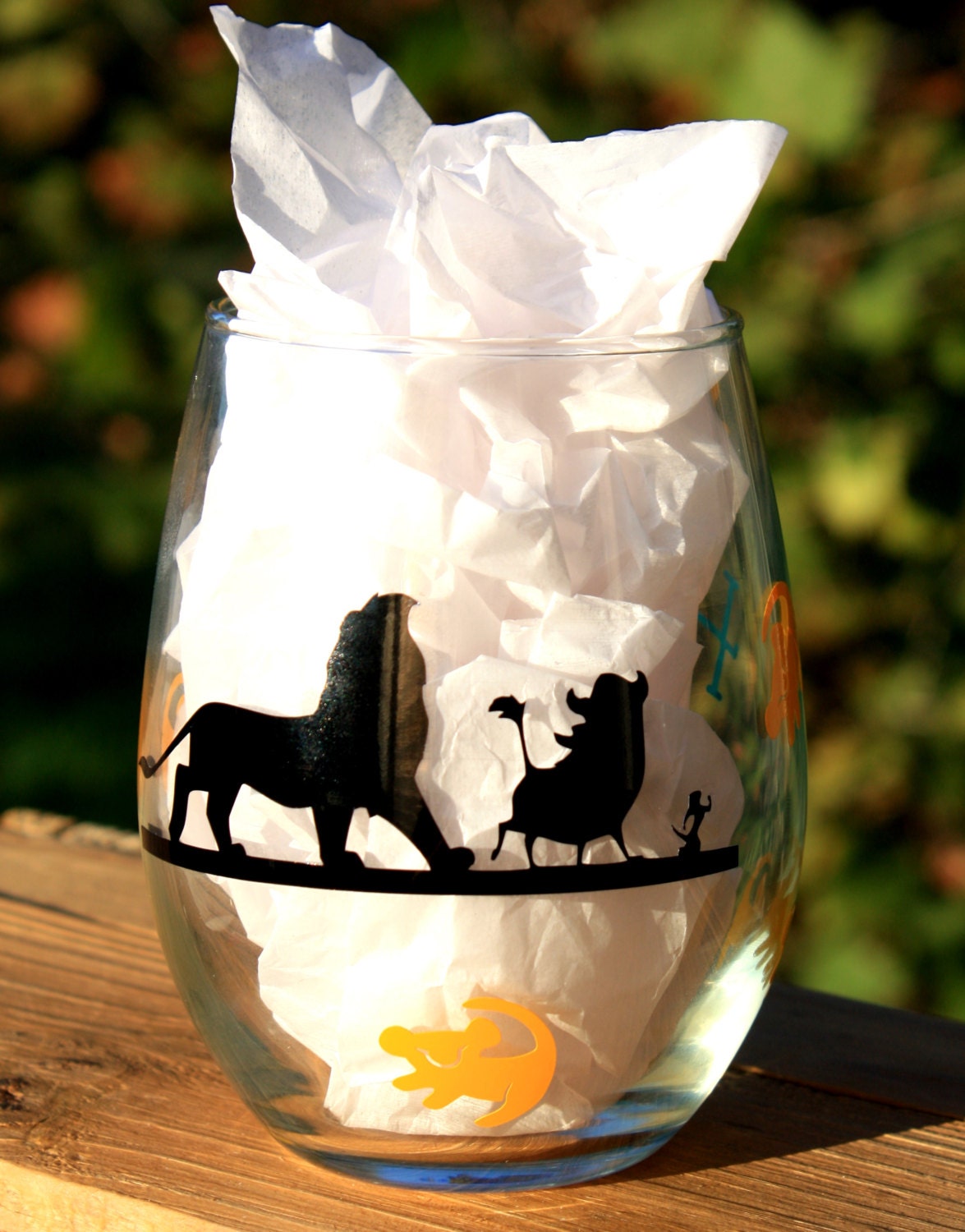 Lion King Inspired Wine Glass Personalized Wine Glass