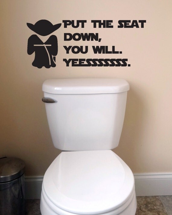 Yoda bathroom decals Bathroom Kids Décor Wall Toilet by JobstCo