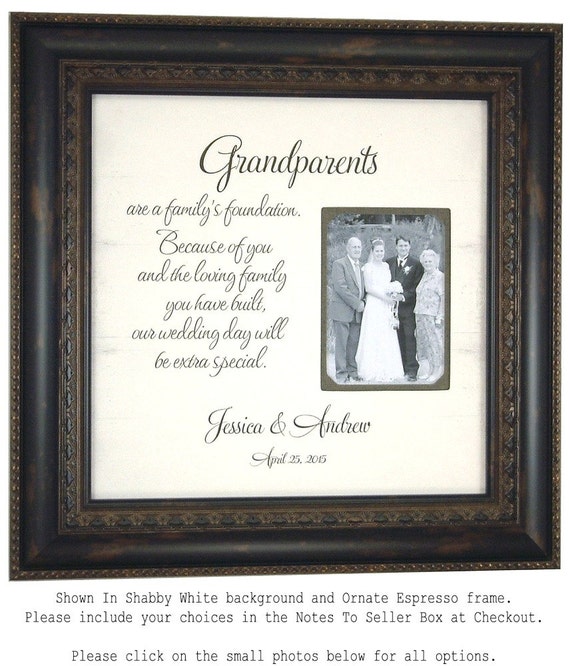 Grandparents Print Photo Frame Thank You by PhotoFrameOriginals