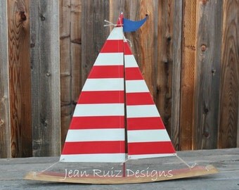 colorful sailboat decor