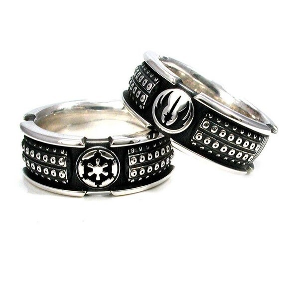 Customizable Lightsaber Engagement Ring by SwankMetalsmithing
