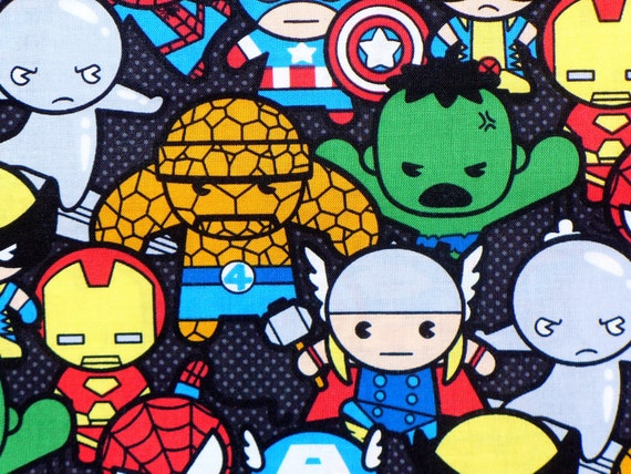 Kawaii Marvel Super Heroes Fabric / OOP / by trinketsintheattic