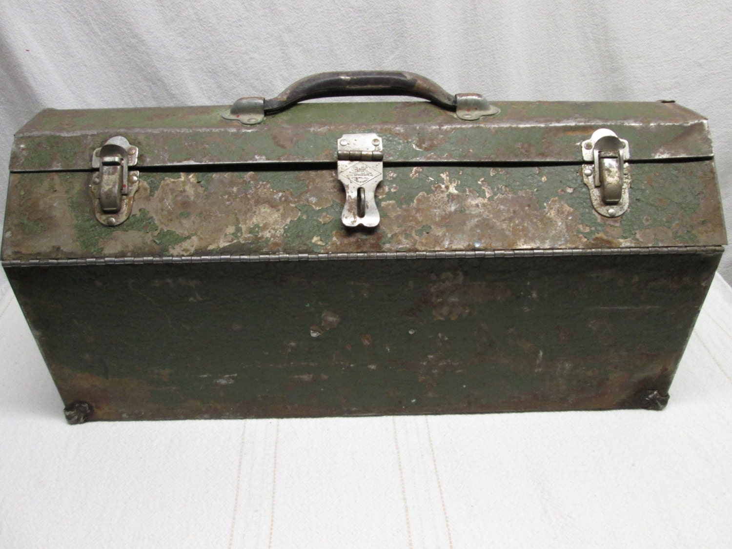 Large S&K Steel Tool Box Steel Tool Box by HeyJunkman on Etsy
