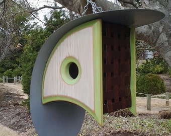 BIRD HOUSE with a View | MODERN Birdhouses | Mid Century Modern Birdhouse