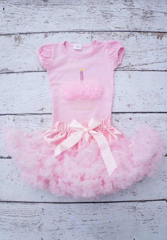 pink and white birthday outfit