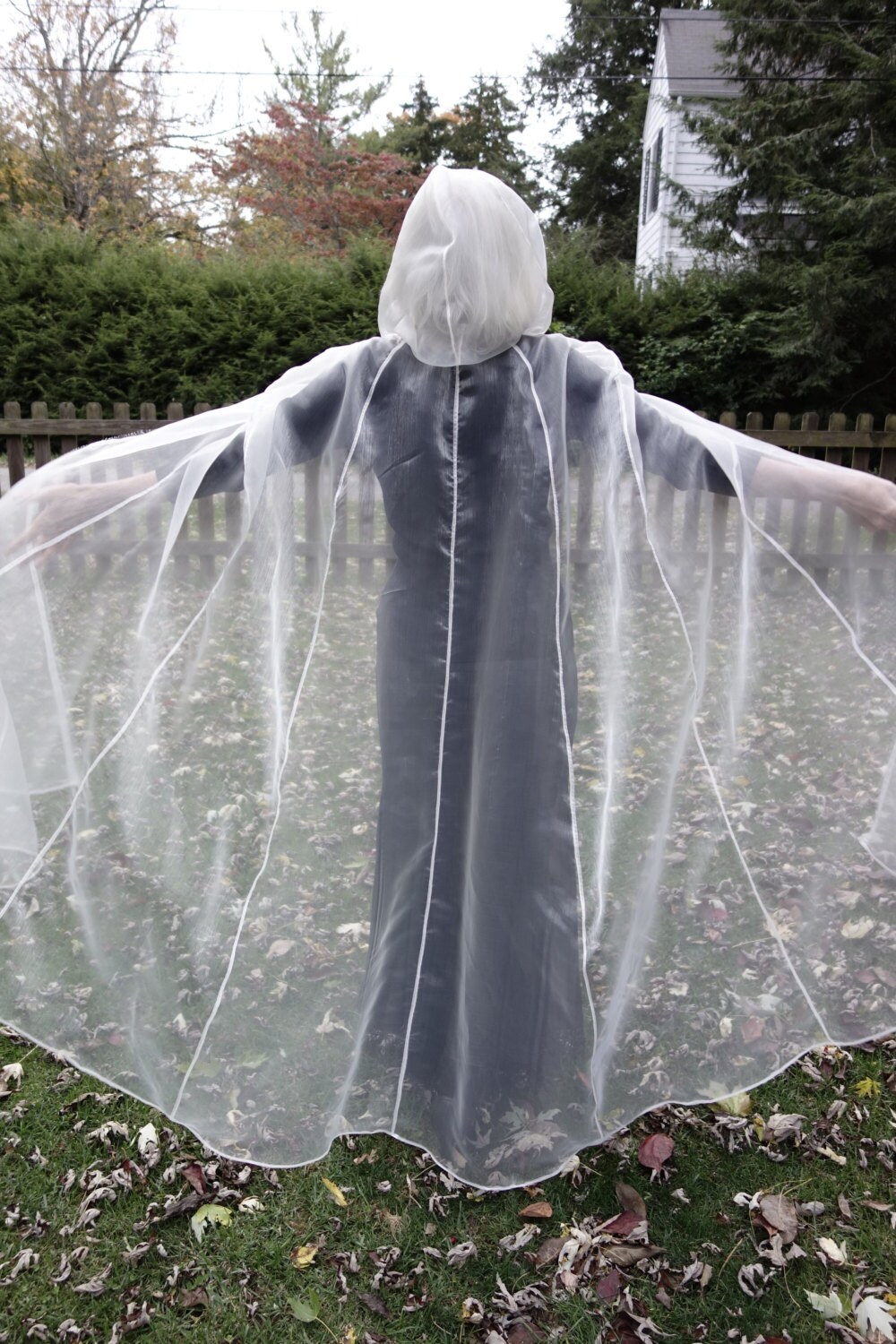 long sheer cape