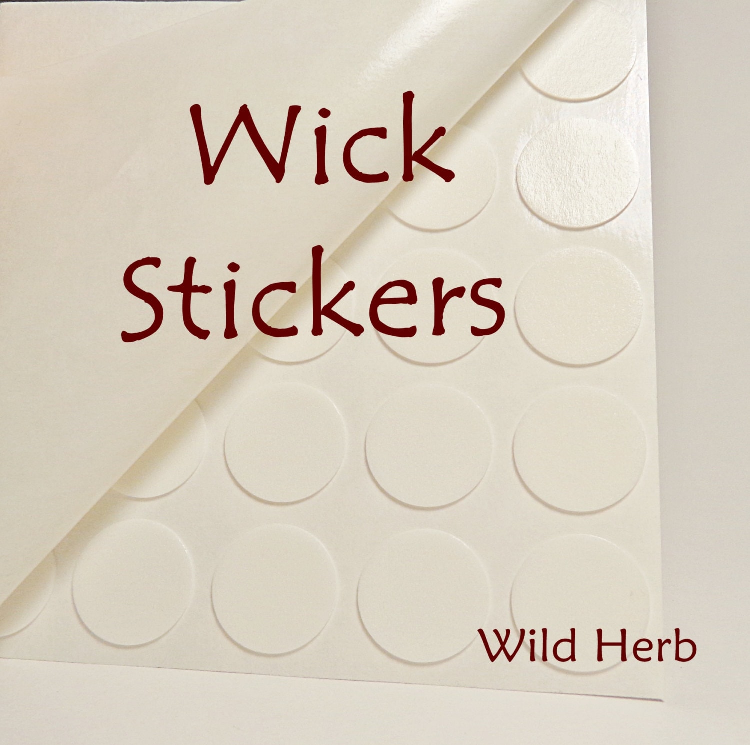Candle Wick Stickers 30 Glue Stickems Keep wick in place