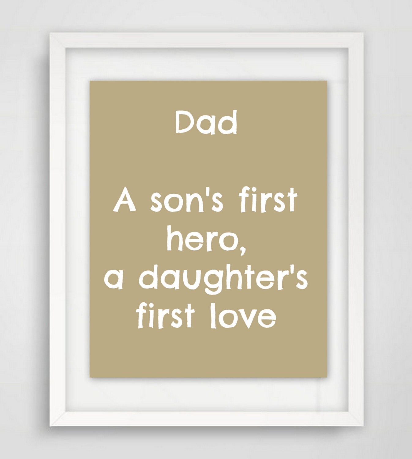 Dad Quote Father Gift Printable Quotes Gift for Dad