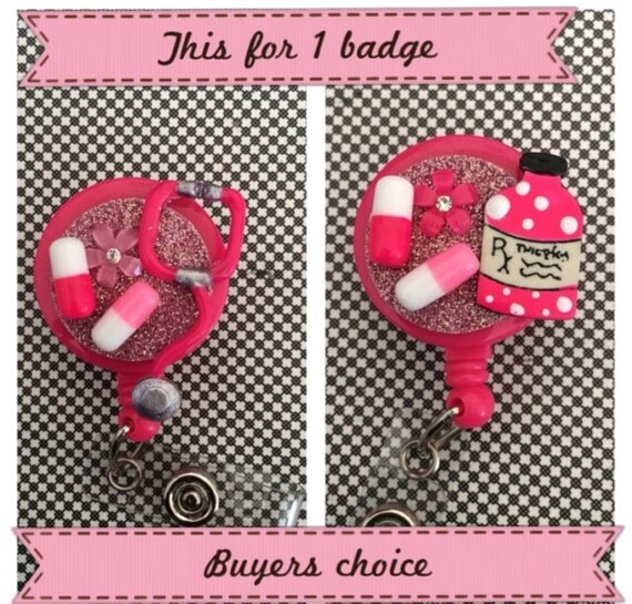 Items similar to Retractable ID Badge Holder Medical on Etsy