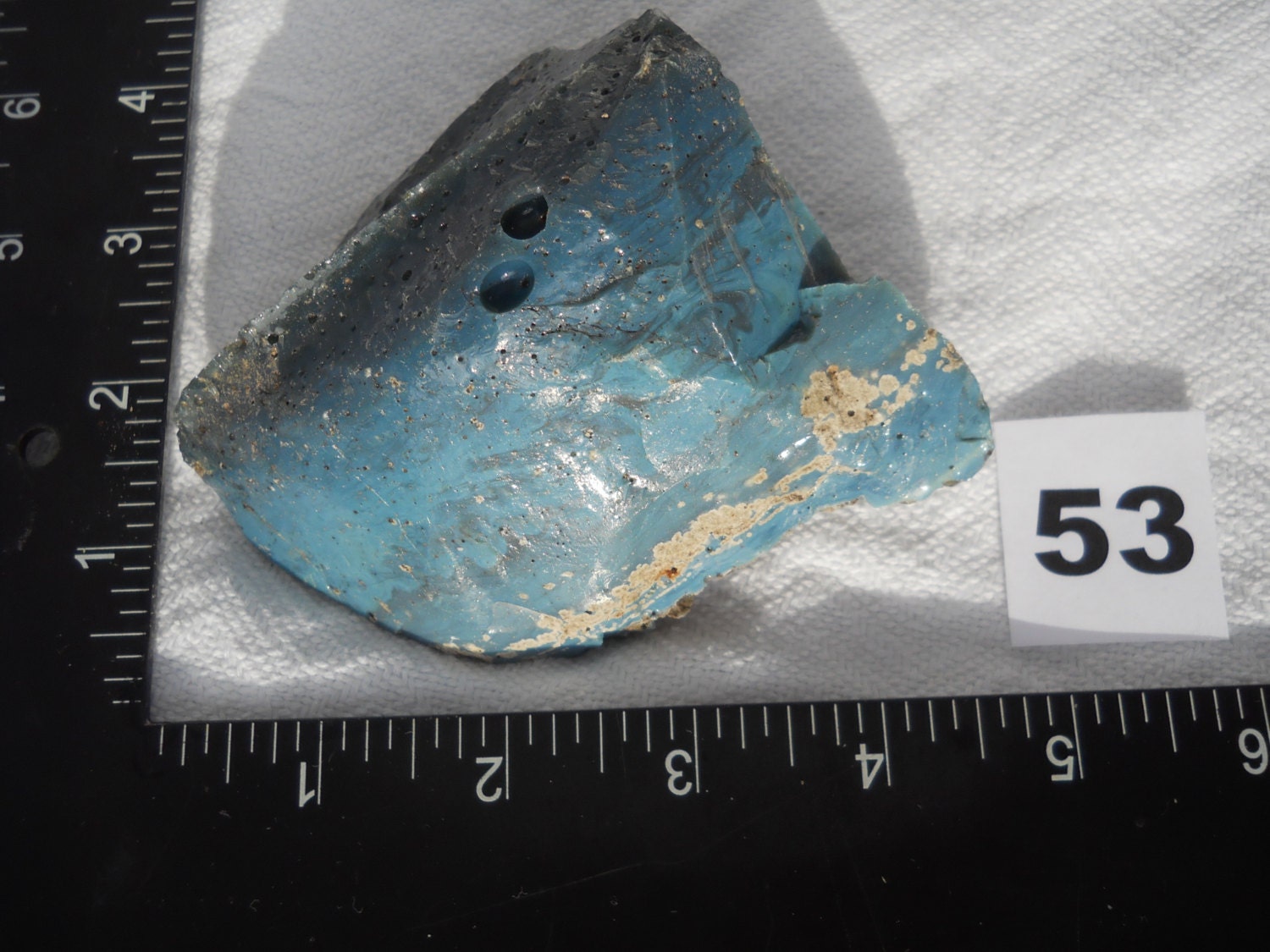 Leland Blue Stone Blue Slag Glass Lake by LelandBlueHunter