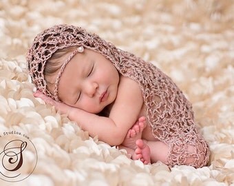 PDF Crochet Pattern - newborn photography prop gorgeous versatile Vivian wrap #96