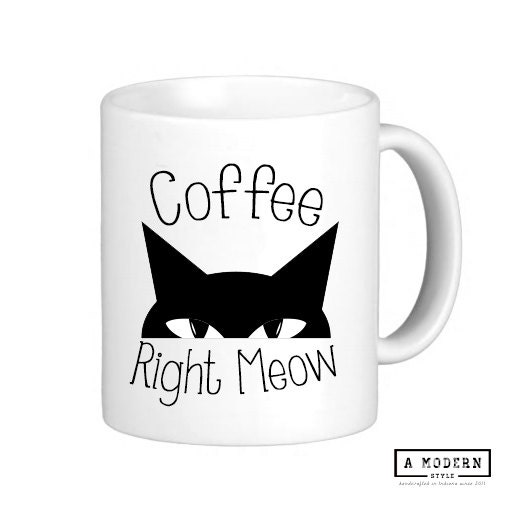 coffee right meow mug