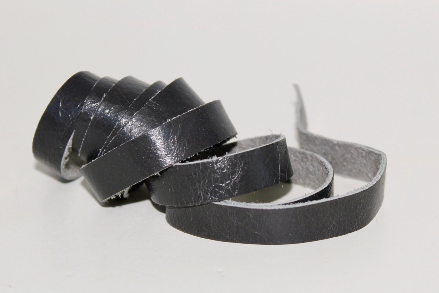 grey leather strap