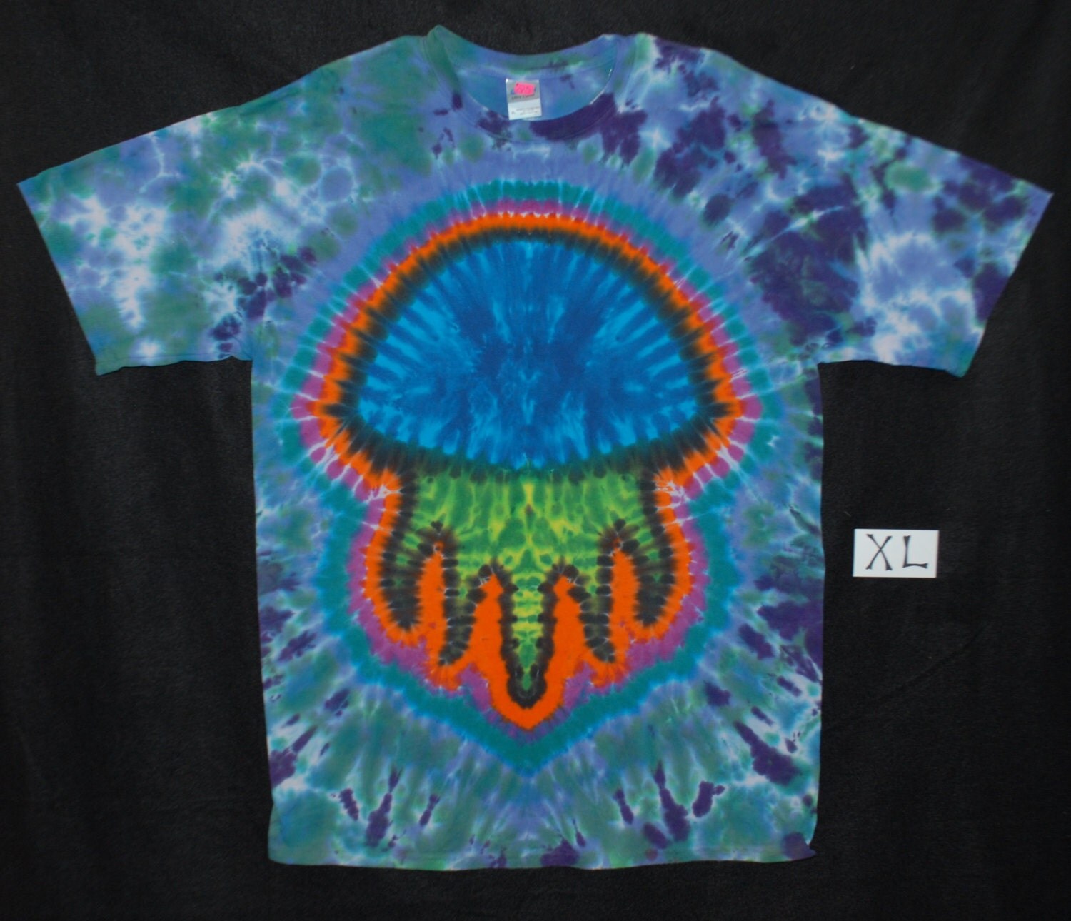 X-Large Hand Made Jelly Fish Tie-Dye Shirt. by MorningDewTieDyes