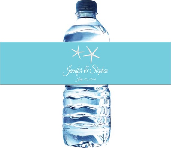30 Wedding Water Bottle Labels - Beach Wedding Water Labels Il_570xn