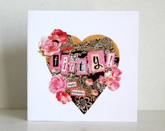 Creative and original 50th birthday card