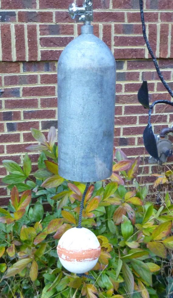 Scuba tank bell wind chime by PSACustomCreations on Etsy