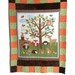Forest Friends Finished Minky and Flannel Baby Quilt, Nursery Quilt, Cuddle Quilt, 42 x 60, Crib Quilt, Baby Boy,