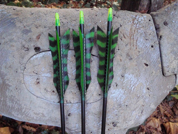 Green And Black New Age Archery Arrows 35 40lb By Warpatharchery 5475