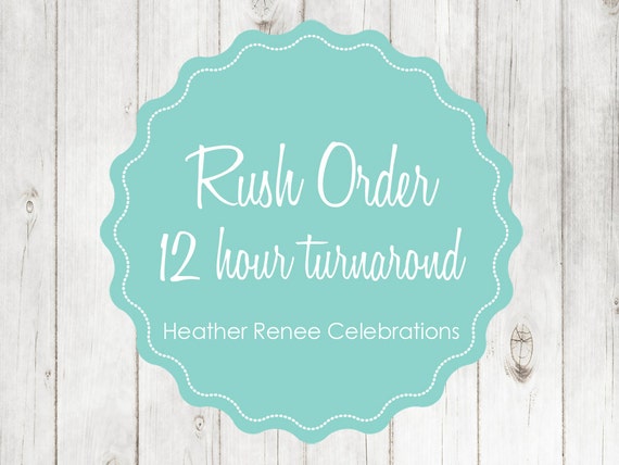 Rush Order - Printable Invitations Only - 12 Hour Turnaround Il_570xn