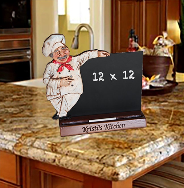 Fat Chef Kitchen Chalkboard Personalized with your name