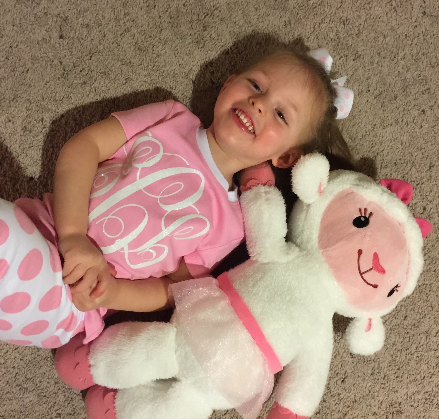 Girly monogram Easter pajamas pjs applique embroidery yellow