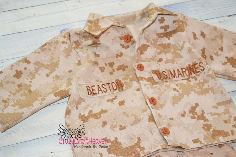 Baby Military uniform nb12m military uniform by CrazyCraftHeaven