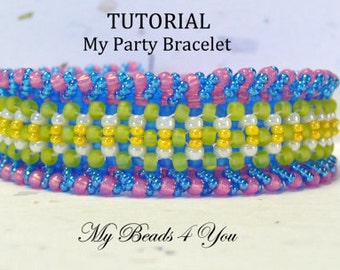 PDF Beading Tutorial, Beading Pattern,Seed Bead Pattern,Seed Bead Tutorial, PDF Beading Instructions, Jewelry Making Instructions, Pattern