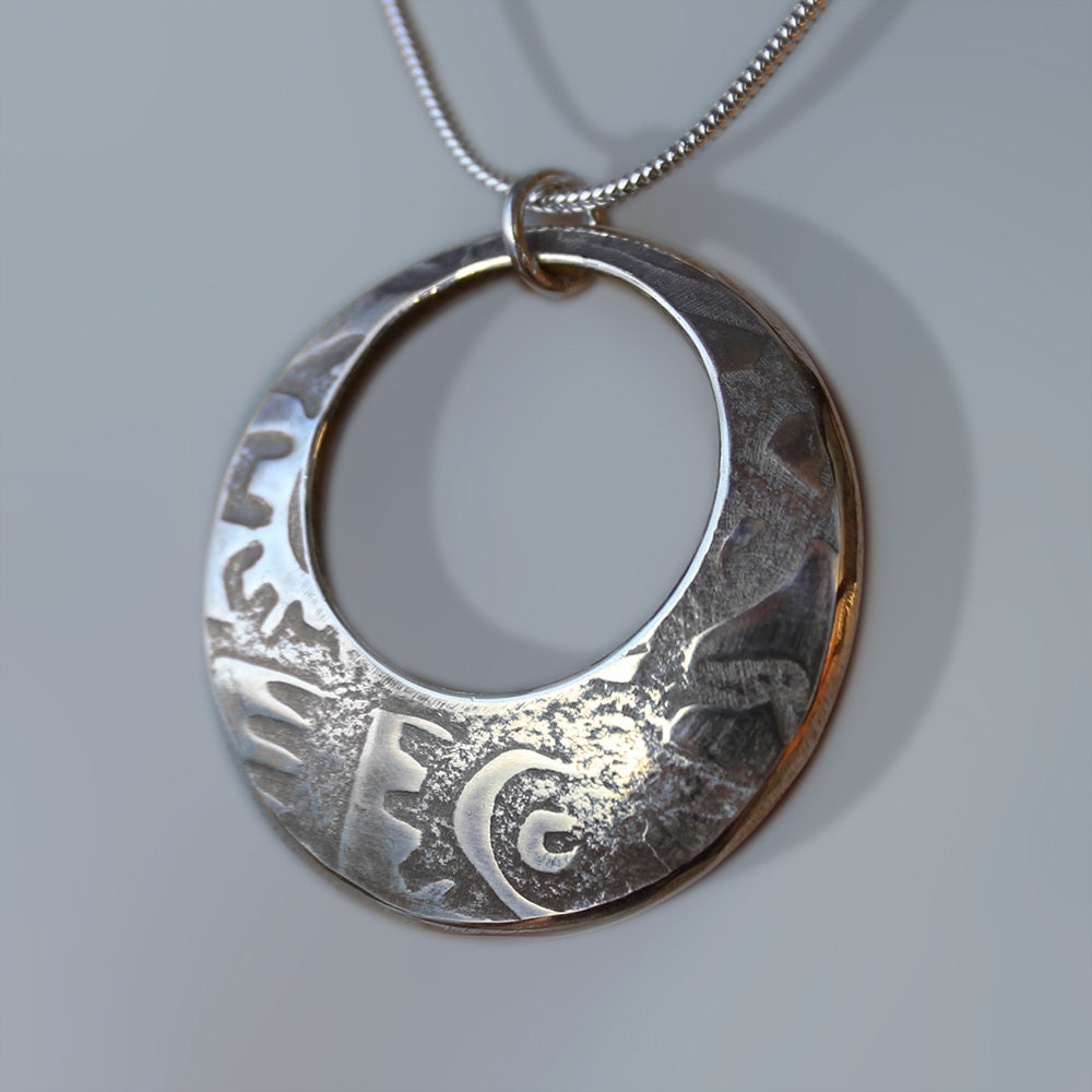 Abstract Silver Pendant silver jewellery Sterling silver