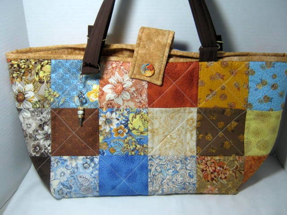 Quilted Yarn Holder Tote Bag