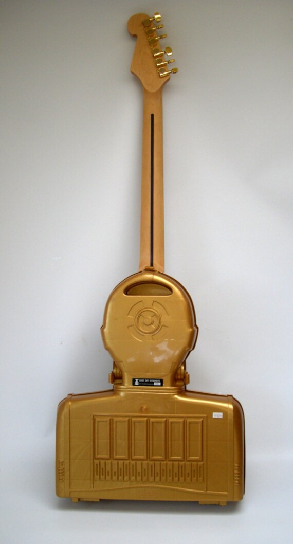 C3PO electric handmade star wars guitar by RainyDayInstruments